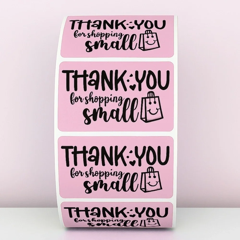 Thank You for Shopping Small Stickers Packaging Labels for Small Business Order